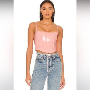 Cotton Candy Corset Top in Pink